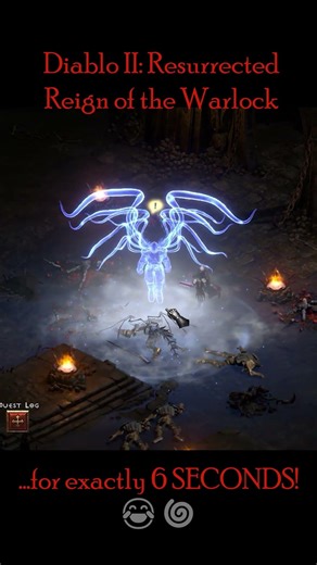 Izual's huge HP pool saved him... for 6 seconds! 😂🌀 #D2R #SoloHell #Warlock