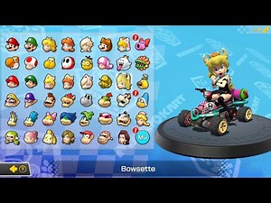 What if you play Bowsette in Mario Kart 8 Deluxe (Mushroom Cup) (4K)