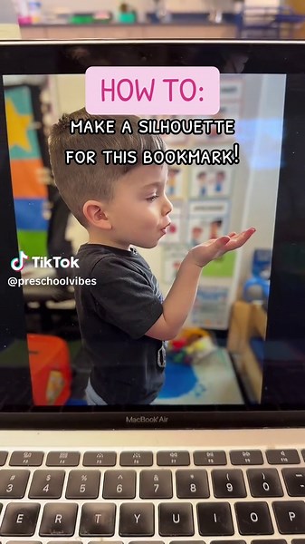 Create Adorable Blowing a Kiss Silhouette Bookmarks