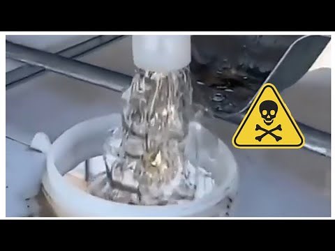 Draining Glyphosate Into a Container