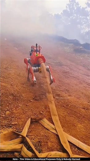 Fire extinguishing robot 🤯 #fire #robot