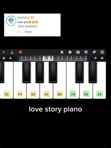 @hanna_binshee ito na po . . . . . . #piano #lovestory #pianotutorial #fyp