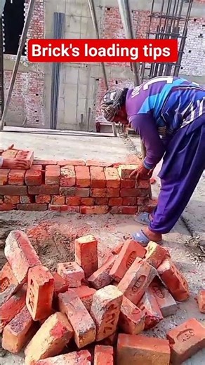 Brick Loading Training Video | Perfect Technique Explained#construction #ytshorts #shortvideo #shots