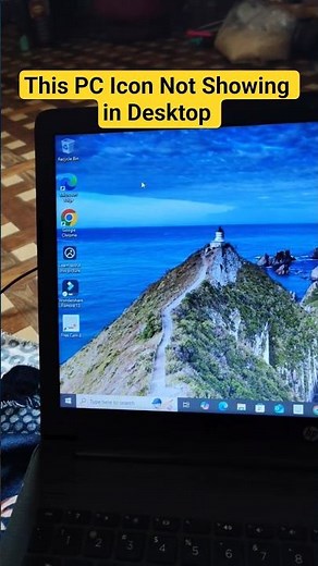 This pc icon not showing desktop windows 10