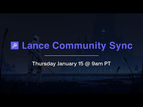 Lance Community Sync - Jan 15, 2026