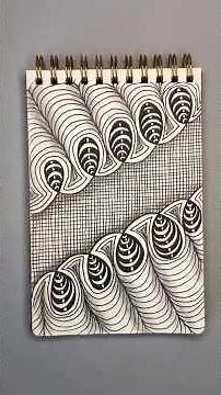 Simple Zen Doodle Tutorial Zentangle Art #art #drawing #inspiration #zentangle #doodle #shorts