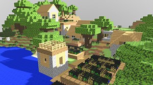 Map Minecraft village - Download Free 3D model by nevinojovan