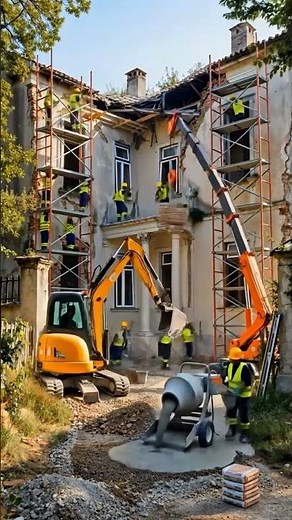 Abandoned Villa Rebuilt with Heavy Machinery | Insane Ultra Timelapse
