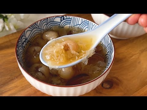 Snow Fungus Chinese Dessert, Tongsui, White Fungus | 雪耳糖水