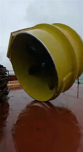 Easy job? Heavy cargo on the move! #ocean #ship #storm #waves #northsea