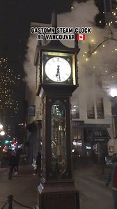 🕒 GASTOWN STEAM CLOCK AT VANCOUVER 🇨🇦 A steam clock is a clock which is fully or partially powered by a steam engine. Only a few functioning steam clocks exist, most designed and built by Canadian horologist Raymond Saunders for display in urban public spaces. Steam clocks built by Saunders are located in Otaru, Japan; Indianapolis, United States; and the Canadian cities of Vancouver, Whistler and Port Coquitlam, all in British Columbia. Steam clocks by other makers are installed in St Helier