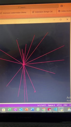 Make a heart 💗✨using Python My first coding in visual studio #coding #Love #programming #fyp