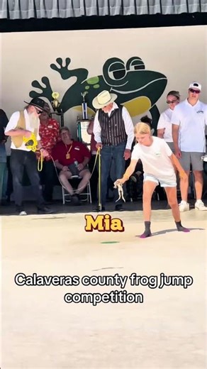 She Won the frog jumping competition 😲