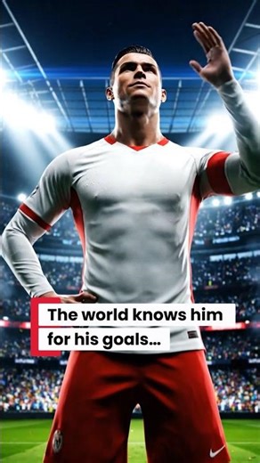 Ronaldo’s Greatest Goals Were Kindness ❤️ | 3D Animation #shorts #cristianoronaldo #cartoon