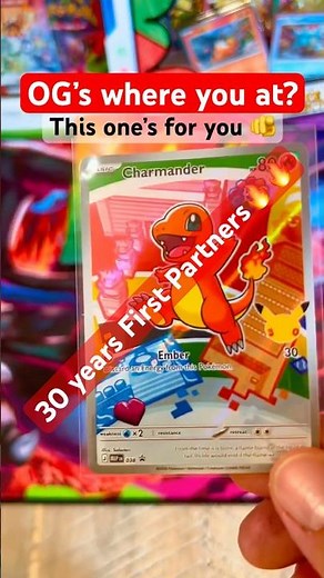 Is this Charmander THE card of First Partners? 😱#pokemontcg #pokemon #pokemon30