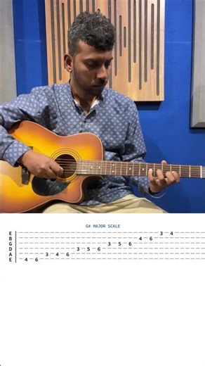 G sharp major scale guitar lesson