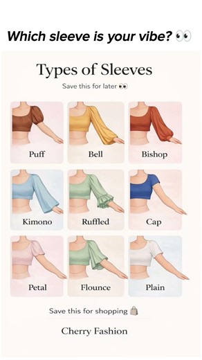 Sleeve Styles Every Girl Should Know 👗 #fashion #styling #sleeves #sleevesdesign #shorts