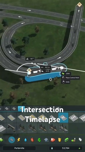 Cities Skylines 2 Intersection Timelapse