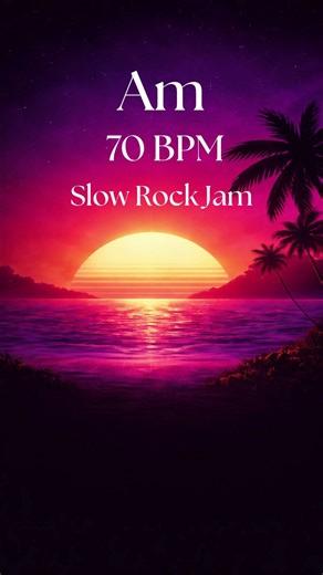 Am Guitar Backing Track - 70 BPM #guitarjam #backingtrack #rockbackingtrack #guitarbackingtrack