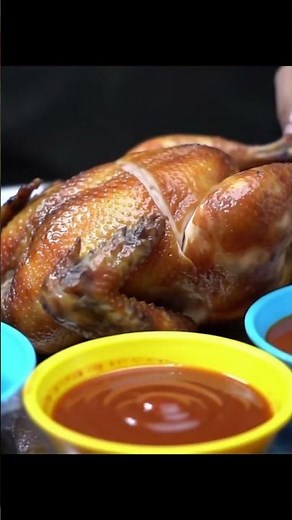 🍗 Malaysian Street Style Chicken Roast | Satay Sauce 🥜 & Chili Dip 🌶️ Authentic Food