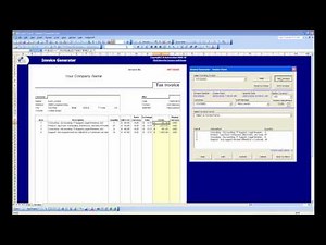 Excel Invoice Generator Demo