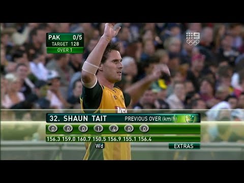 Shaun Tait Fastest Over in Cricket History | 160.7 km/h Thunderbolts | #shauntaitfastestover #starc