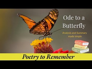 Ode to a Butterfly| Poetry to Remember| Thomas Wentworth Higginson|Exclusive English lessons