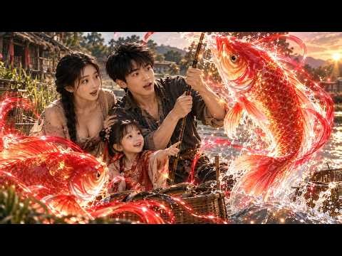 My Magic Koi Daughter Gave Me Endless Food and Fortune—The Whole Village Went Crazy!