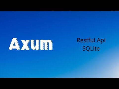 Axum | Build a Restful Api with SQLite Database | SQLx | CRUD | Rust | Tutorial