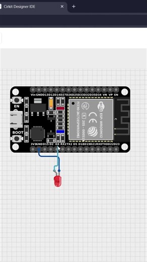 how make led blink with esp32 /setup #arduino #arduinoproject #coding