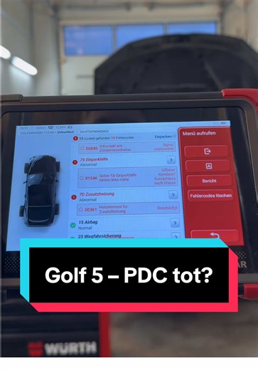 Ein klassischer Fehler beim VW Golf 5 ➡️ Einparkhilfe piept einmal durchgängig ➡️ Danach keine Funktion mehr Mit dem THINKTOOL T78 war die Ursache schnell gefunden: 🔍 Ein Parksensor hinten war gebrochen 🔧 Sensor getauscht 🧠 Fehler gelöscht ✅ Einparkhilfe funktioniert wieder einwandfrei 👉 Genau für solche Fälle ist das T78 perfekt: ✔️ super kompakt ✔️ extrem schnell einsatzbereit ✔️ ideal für Service-Annahme ✔️ top auch für Hobby-Schrauber #thinkcar #iwago #kfzdiagnose #golf5 #werkstatt