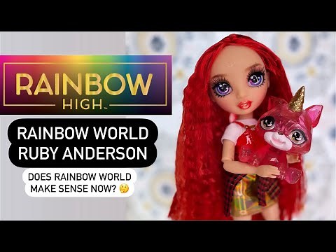 Rainbow High Rainbow World Ruby doll unboxing and review!