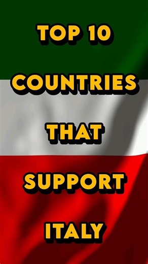 Which Countries SUPPORT / Top 10 Countries that Support Italy in 2026? #italy #rome #ytshorts