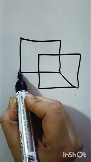 How to draw a cube #drawing #art#shapes