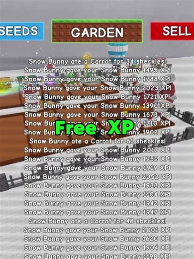 8 Snow Bunny's #roblox #growagarden