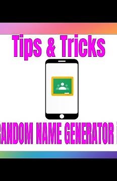 Using the Random Name Selector in the Google Classroom App