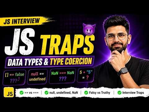 JavaScript Data Types & Type Coercion 🔥 (Hindi) | Interview Concepts Explained