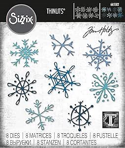 Sizzix Christmas Thinlits Die Set Scribbly Snowflakes by Tim Holtz