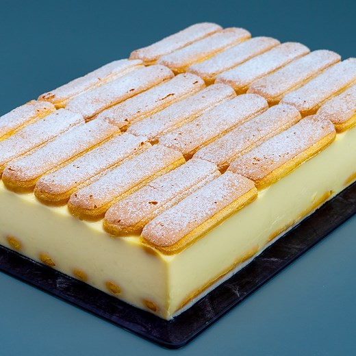 Cookrate - Cakes on Instagram: "This cake recipe has beaten all the records! You will be surprised how fast and easy you may cook it Ingredients: sponge fingers - 300 g Tray size 20 X 30 cm for the cream: milk - 1.3 l eggs - 5 pieces sugar - 230 g vanilla sugar - 10 g milk - 200 ml starch - 150 g IN THE FRIDGE 1 H cheese cream - 250 g IN THE FRIDGE 3 H powdered sugar - 20 g for the latte: milk - 150 ml natural coffee - 40 g water - 100 ml"