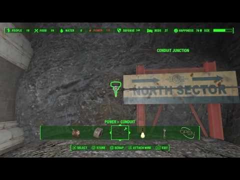 Fallout 4 Vault 88 getting power from reactor room to main cavern