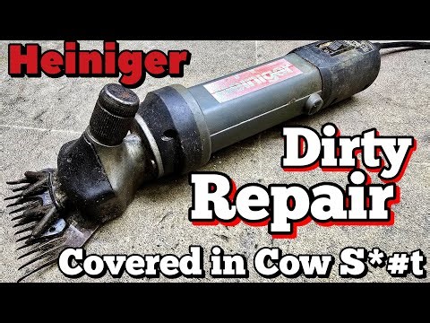 Repairing a set of Heiniger animal sheers clippers that won't switch on. Crap job