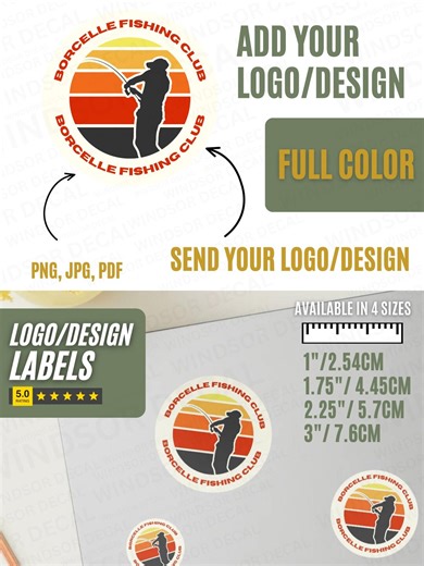 Custom Round Stickers – Personalized Logo & Event Labels - Etsy