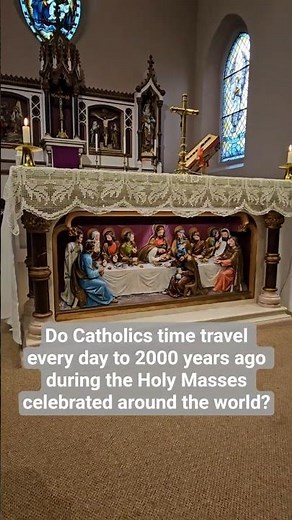 At Holy Altars Catholic priests acting in persona Christi re-presents the same sacrifice of #jesus