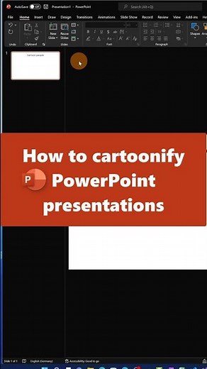 How to cartoonify PowerPoint presentations