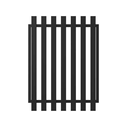 RapidFence 900 x 1200mm Black Classic Picket Gate