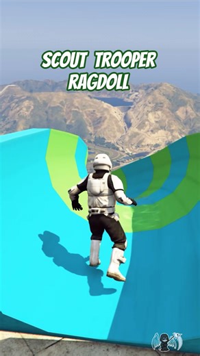 Scout Trooper FAILS AGAIN 😂💦 | GTA 5 Waterslide Ragdoll