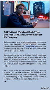 Told To Check Work Email Daily? This Employee Made Sure Every Minute Cost 🐐 The 😽 Company | Awesome Viral