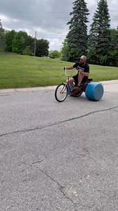 First ride on the budget drift trike 😁 #reelsvideo #drift #drifting #trikes #custombuild #modified #diy #project #fabrication #new #fun #fyp | Buildadadgarage