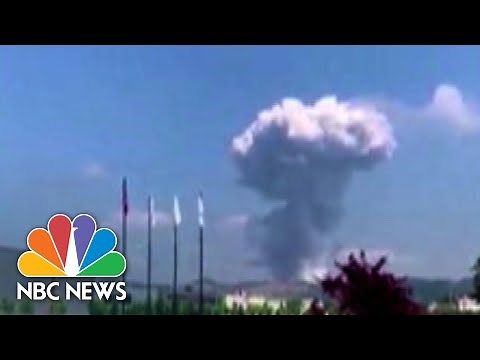 Caught On Camera: Explosions Rock Fireworks Factory In Northwest Turkey | NBC News NOW