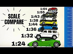 Diecast Model Cars Scale Comparison | Various Welly Models Scales | 4K video | Jan and Toys